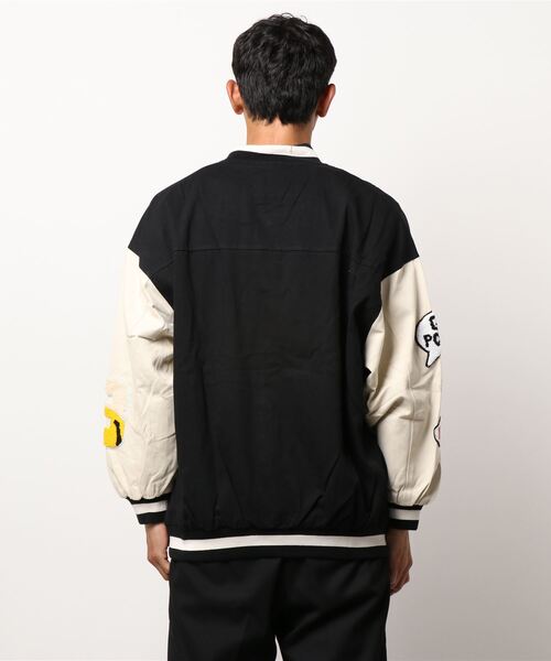 「HOOK」 スタジャン L ライトブルー メンズ_画像7