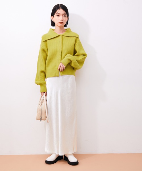 ADAM ET ROPE'（アダムエロペ） ニットカーディガン FREE サックス