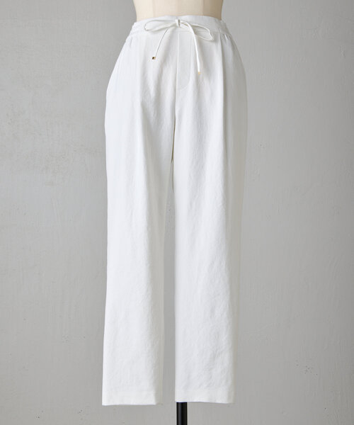 ビアズリー　ストレッチ　トラックパンツ　白　美品☆ BEARDSLEY パンツ ウエストリブトラックパンツ レディース