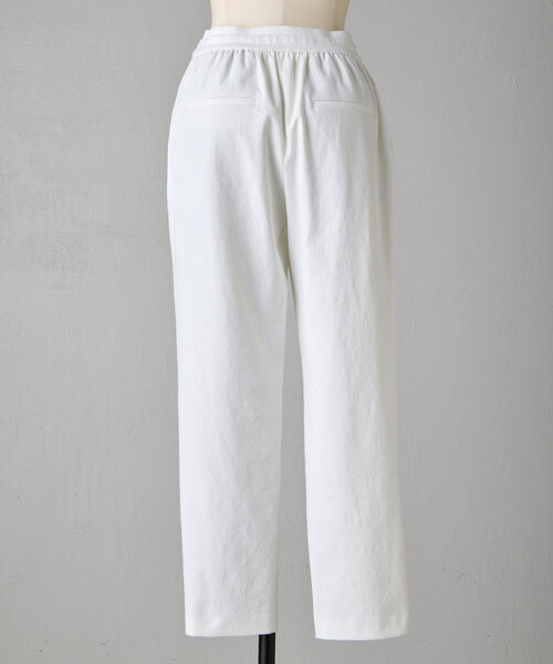 BEARDSLEY ビアズリー トラックパンツ 1 白 ウエストゴム ビアズリー BEARDSLEY ウエストリブトラックパンツ （white