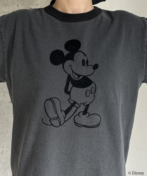 tシャツ 「GOOD ROCK SPEED」Mickey Mouse/リンガーTシャツ レディース WEB限定 TIME SALE！］【GOOD ROCK SPEED/グッドロックスピード