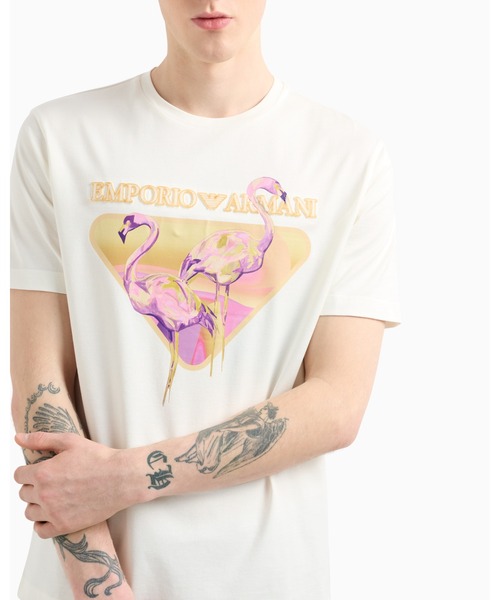 ■ 現行 ■ エンポリオアルマーニ グラフィックTシャツ マルチカラー 40 □ 現行 □ エンポリオアルマーニ グラフィックTシャツ マルチ
