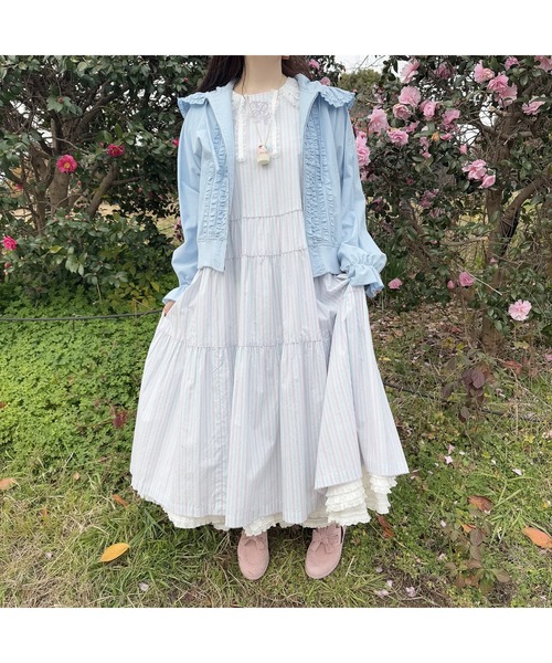 ピンクハウス マルチストライプワンピース PINK HOUSE ワンピース オリジナルマルチストライプワンピース