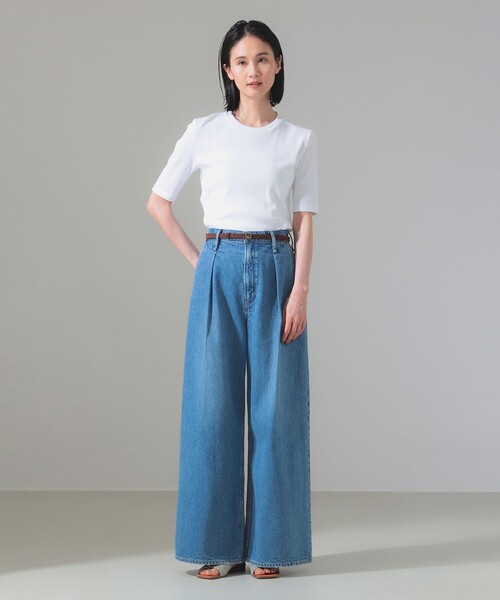 スタイリスト佐藤佳菜子 × SLOANE / スクエアネック リブTシャツ Demi-Luxe BEAMS（デミルクス ビームス）【別注】スタイリスト