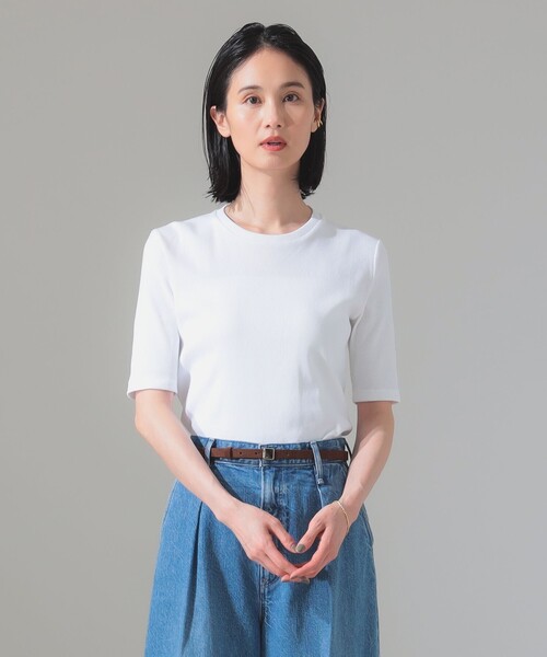 【別注】スタイリスト佐藤佳菜子 × SLOANE / ショート Tシャツ Demi-Luxe BEAMS（デミルクス ビームス）【別注】スタイリスト