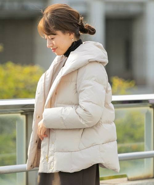 URBAN RESEARCH Sonny Label ダウンジャケット 38 ベージュ レディース