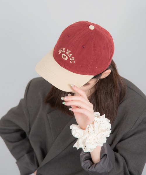 キャップ 帽子 Chiina / バイカラーレトロキャップ レディース