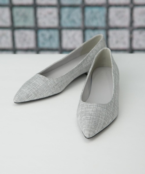 「NANO universe」 フラットパンプス 36 イエロー レディース_画像7