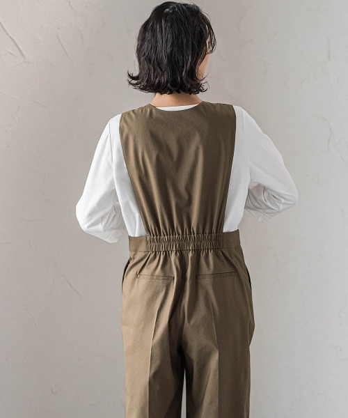 ラエフ（la．f．．．）/オールインワンワイドパンツ la.f（ラ・エフ） オールインワン オールインワンワイドパンツ