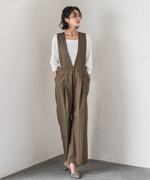 la.f（ラ・エフ） オールインワン オールインワンワイドパンツ