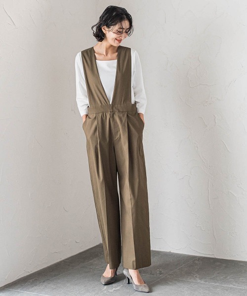 la.f オールインワン オールインワンワイドパンツ レディース