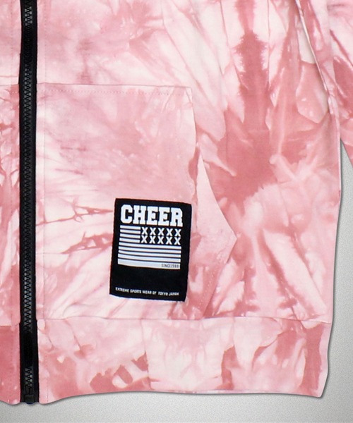 パーカー タイダイ柄スウェットジップアップパーカー レディース CHEER パーカー タイダイ柄スウェットジップアップパーカー