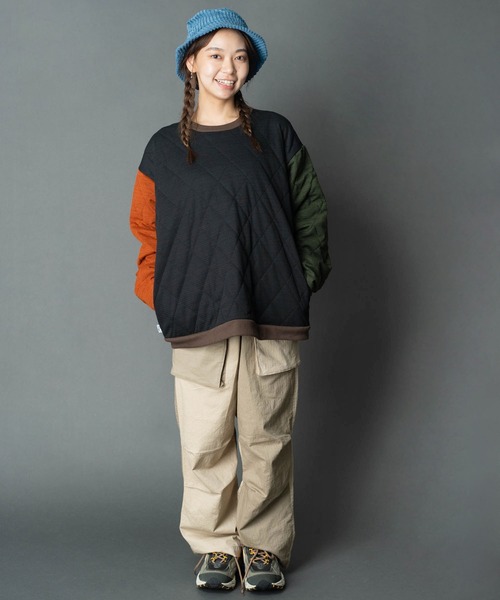 「gym master」 中綿ブルゾン MEDIUM ブラック メンズ_画像2