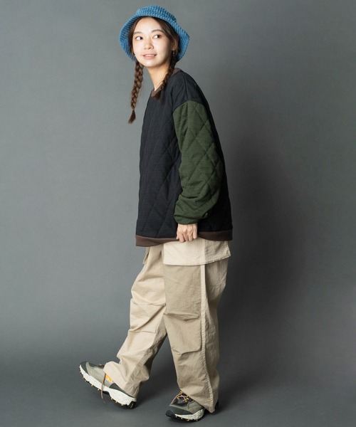 「gym master」 中綿ブルゾン MEDIUM ブラック メンズ_画像4