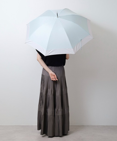 assa 傘 耐風ジャンプ 雨傘 無地 バイカラー レディース : ZOZOTOWN