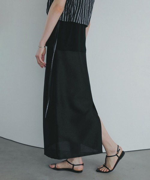 MANOF（マノフ） スカート METALLIC NARROW SKIRT : ZOZOTOWN Yahoo!店