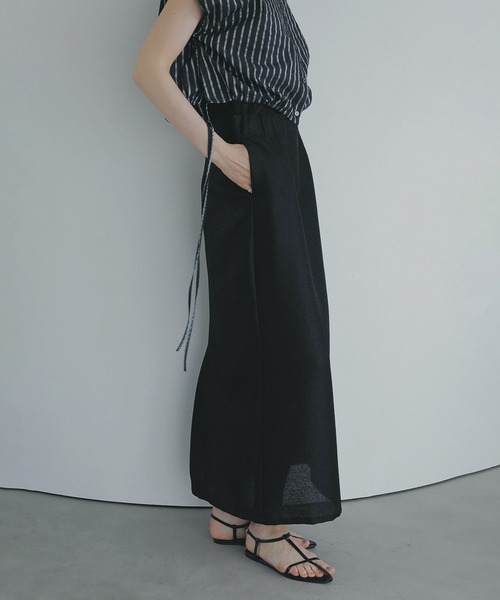 MANOF（マノフ） ロング スカート METALLIC NARROW SKIRT : ZOZOTOWN