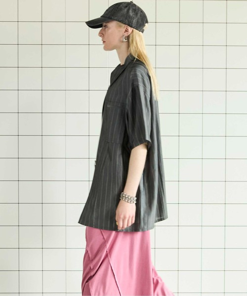 MAISON SPECIAL ストライプ長袖シャツ 新品 MAISON SPECIAL（メゾンスペシャル）の「With Bra Stripe Easy