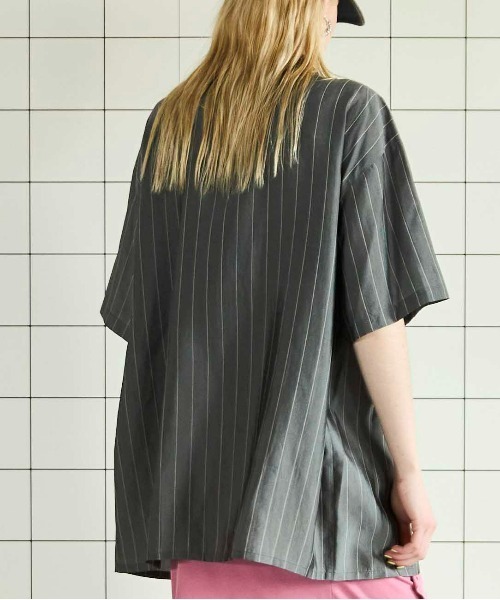 メゾンスペシャル　ストライプビスチェ Striped Zip Shirt