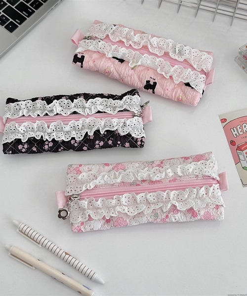 TONE SELECT GOODS ペン Liaa/花柄 アニマル柄 レースペンケース