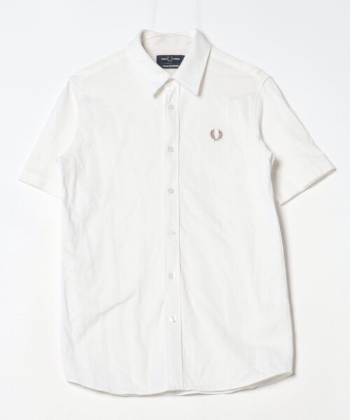 Fred Perryホワイト 半袖シャツ FRED PERRY 「FRED PERRY」 半袖シャツ S ホワイト メンズ
