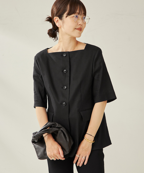 plage コート アウター R'IAM シェイプジャケット レディース