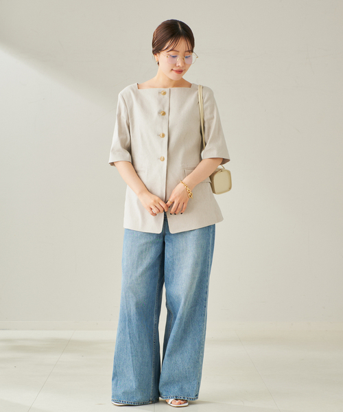 plage コート アウター R'IAM シェイプジャケット レディース