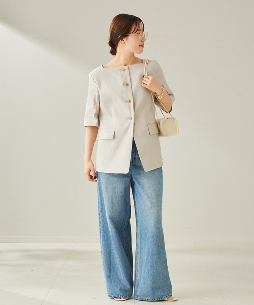 plage コート アウター R'IAM シェイプジャケット レディース