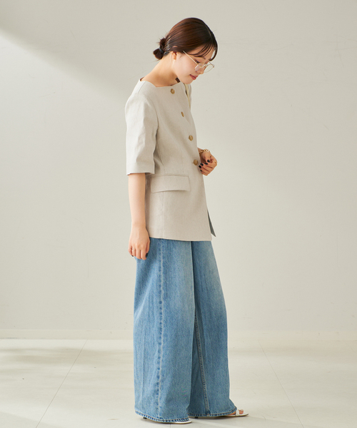 plage コート アウター R'IAM シェイプジャケット レディース