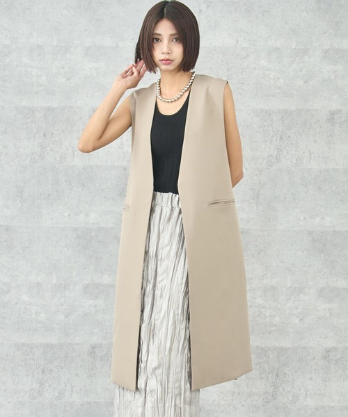ANAP（アナップ） ベスト ジレ デザイン ロングベスト レディース