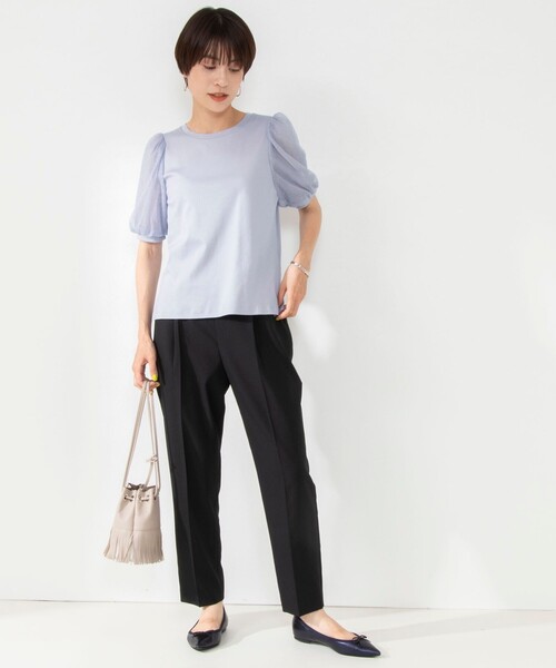 「NOLLEY'S Sophi」 半袖カットソー 38 サックスブルー レディース