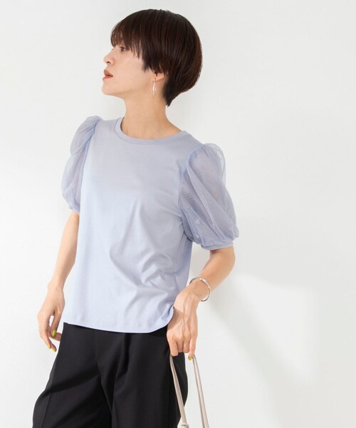 「NOLLEY'S Sophi」 半袖カットソー 38 サックスブルー レディース