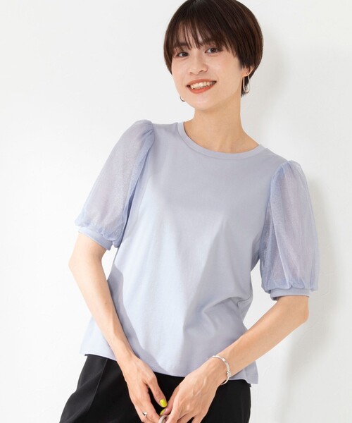 「NOLLEY'S Sophi」 半袖カットソー 38 サックスブルー レディース