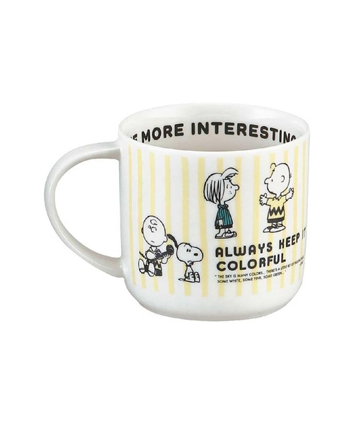 SNOOPY タンブラー スヌーピー マグ(イエロー)「Colors
