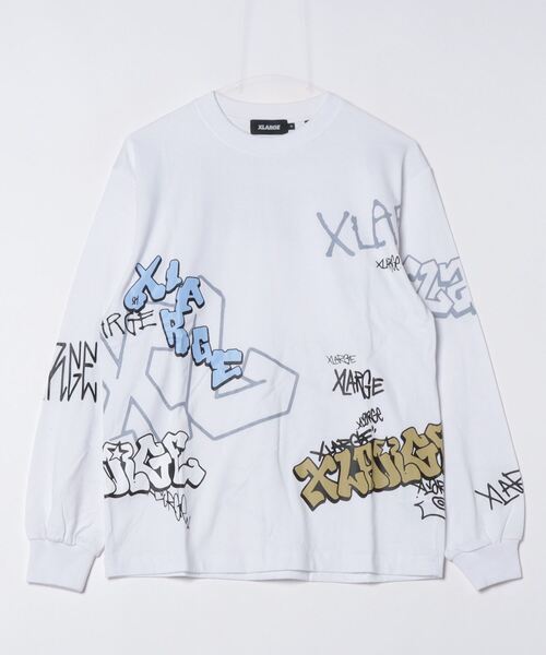 XLARGE グラフィックTシャツ ホワイト XLARGE 「XLARGE」 長袖Tシャツ L ホワイト メンズ : ZOZOTOWN