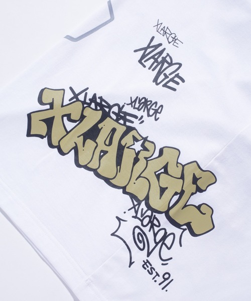XLARGE グラフィックTシャツ ホワイト XLARGE 「XLARGE」 長袖Tシャツ L ホワイト メンズ : ZOZOTOWN