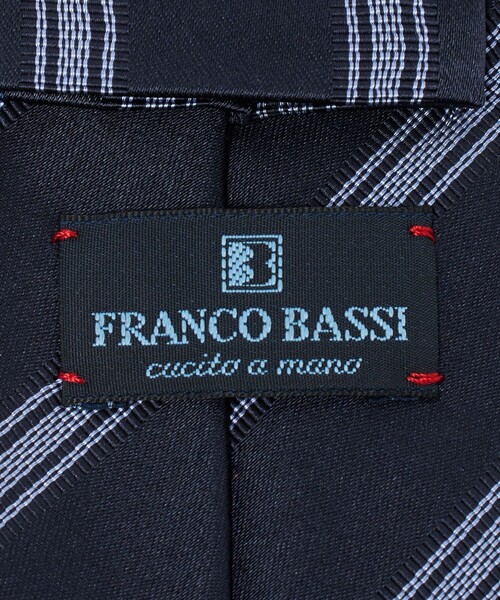 FRANCO BASSI ネクタイ 「FRANCO BASSI」レジメンタル