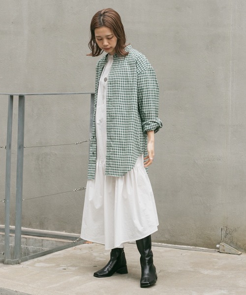 「Kastane」 長(zhǎng)袖チュニック 2 ベージュ レディース