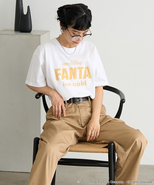 tシャツ Fanta 60's Logo T-shirt/ファンタ 60's ロゴTシャツ レディース FREAK'S STORE tシャツ Fanta 60's Logo T-shirt/ファンタ ロゴT