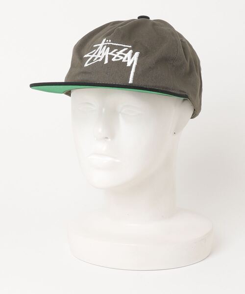 stussy キャップ　グリーン STUSSY 「STUSSY」 キャップ - グリーン メンズ : ZOZOTOWN