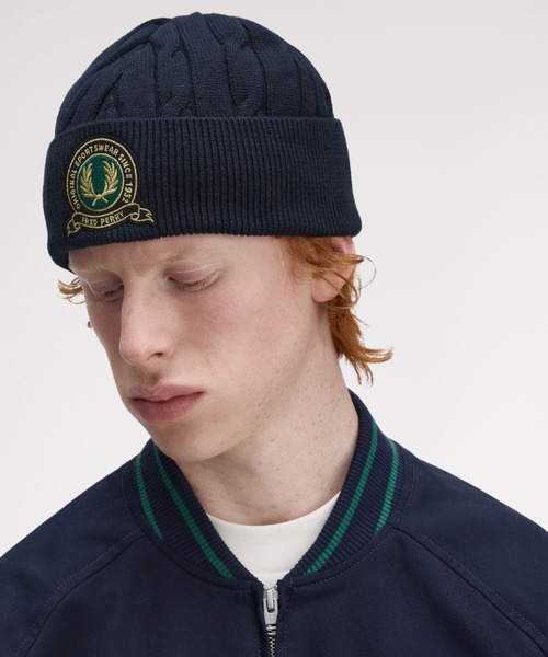 FRED PERRY（フレッドペリー） ニット帽 ニットキャップ Tennis Badge
