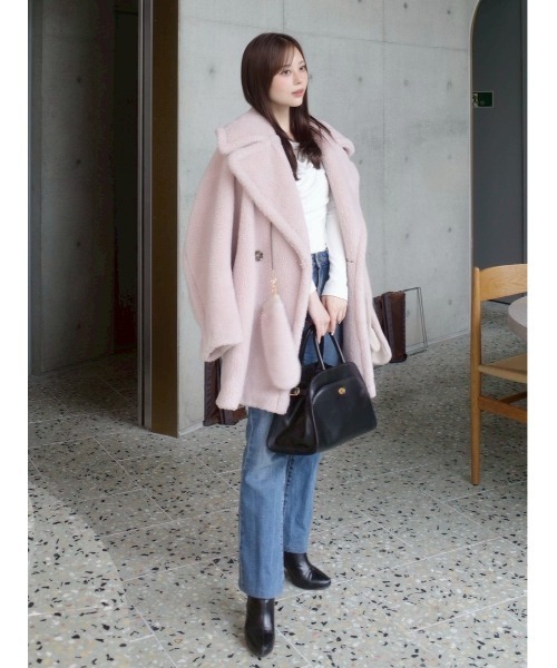 FRAY I.D（フレイ・アイディー） ムートンコート ボアコート ECOPEL