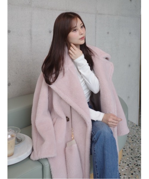 FRAY I.D（フレイ・アイディー） ムートンコート ボアコート ECOPEL