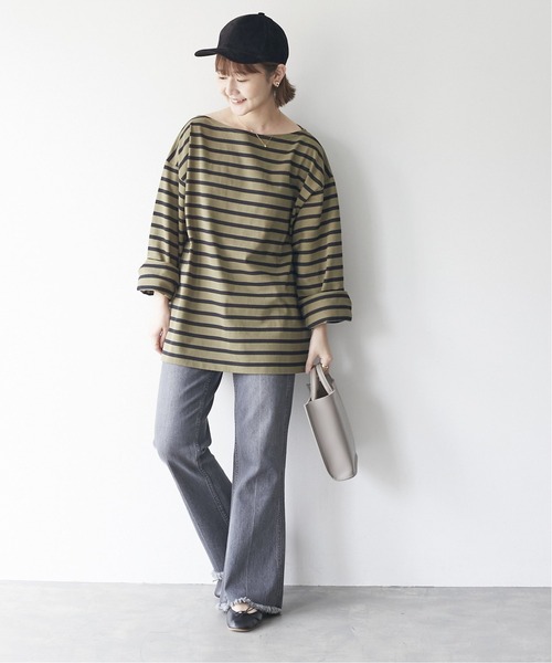 「SLOBE IENA」 「Traditional Weatherwear」長袖カットソー 38 ブラック レディース_画像3