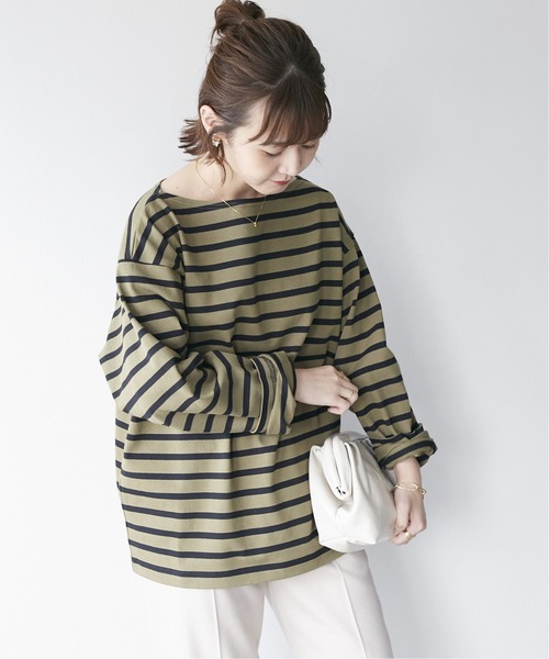 「SLOBE IENA」 「Traditional Weatherwear」長袖カットソー 38 ブラック レディース_画像4