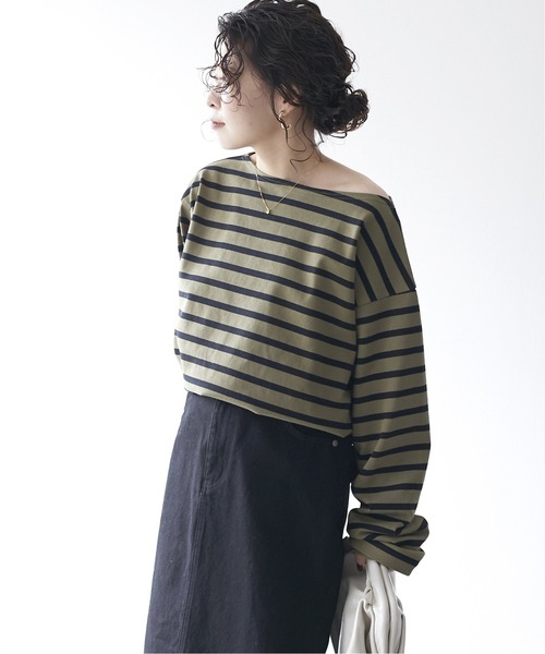 「SLOBE IENA」 「Traditional Weatherwear」長袖カットソー 38 ブラック レディース_画像9