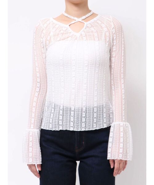 MERCURYDUO（マーキュリーデュオ） tシャツ ストレッチレース