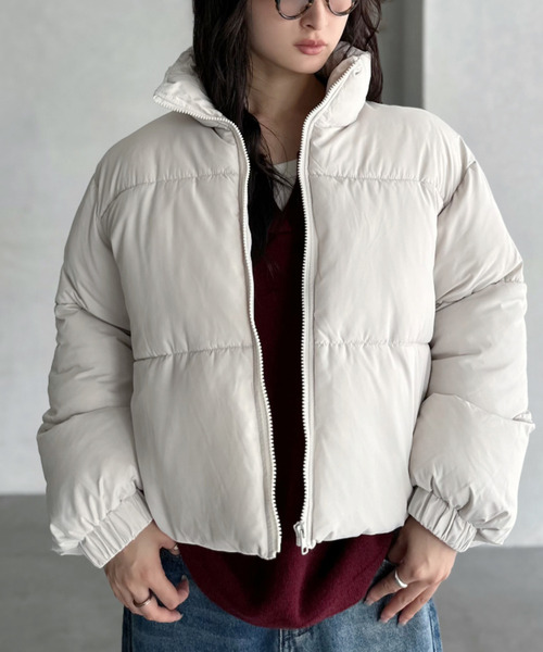 ダウン＊中綿アウターʕ•̫͡•*・*:˚✧₊⁎ ダウンコート ダウンジャケット 「Good Riddance」スタンドネック