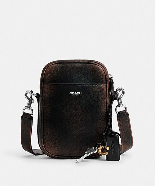 COACH ショルダーバッグ ヒッチ クロスボディ・ラブド レザー