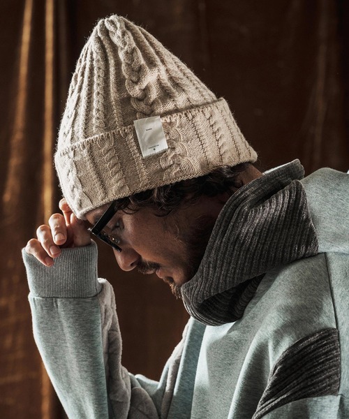 ANGENEHM（アンゲネーム） ニット帽 ニットキャップ mko13021-Cable